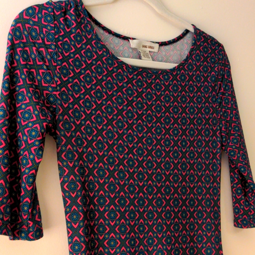 Fitted printed dress